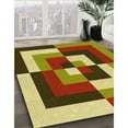 thumbnail image 3 of Ahgly Company Machine Washable Indoor Rectangle Transitional Metallic Gold Area Rugs, 7' x 9', 3 of 7