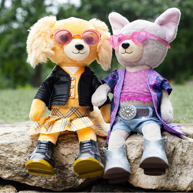 Woof & Co 15-inch Fashion Doll Skyler The Poseable Plush French Bulldog with Removable Outfit & Accessories, Children Ages 3+ Woof & Co 15-inch Fashion Doll Skyler The Poseable Plush French Bulldog with Removable Outfit & Accessories, Children Ages 3+