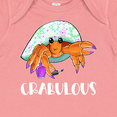 thumbnail image 4 of Inktastic Crabulous Cute Hermit Crab with Purple Nail Polish Boys or Girls Baby Bodysuit, 4 of 5
