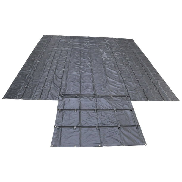 Lightweight Lumber Tarp 20' x 20' (6' Drop & Flap) 14 oz. Black