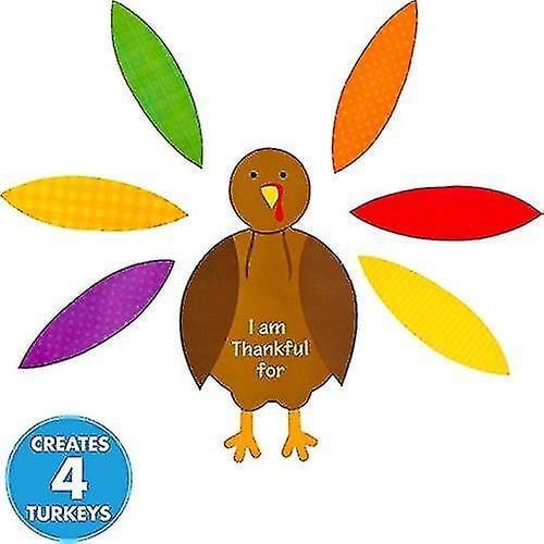 Thanksgiving Turkey Craft Kit | Makes Up To 4 Turkeys | Party Activity