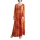 thumbnail image 1 of Vestido suelto de mujer Vintage estampado manga larga cuello redondo cintura alta Casual vestid Irfora  Vestido, 1 of 7