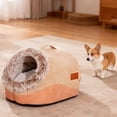 thumbnail image 3 of Warm Bed Hooded Cat Bed A Calm Suitable For Cats Washable Detachable Padding Suitable For Under 20 Pounds To Spend The Winter, 3 of 5