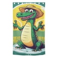 thumbnail image 2 of Cartoon Crocodile with Hat Blackout Curtains W82 x L52 1 Panel Window Curtain for Bedroom Living Room, 2 of 7