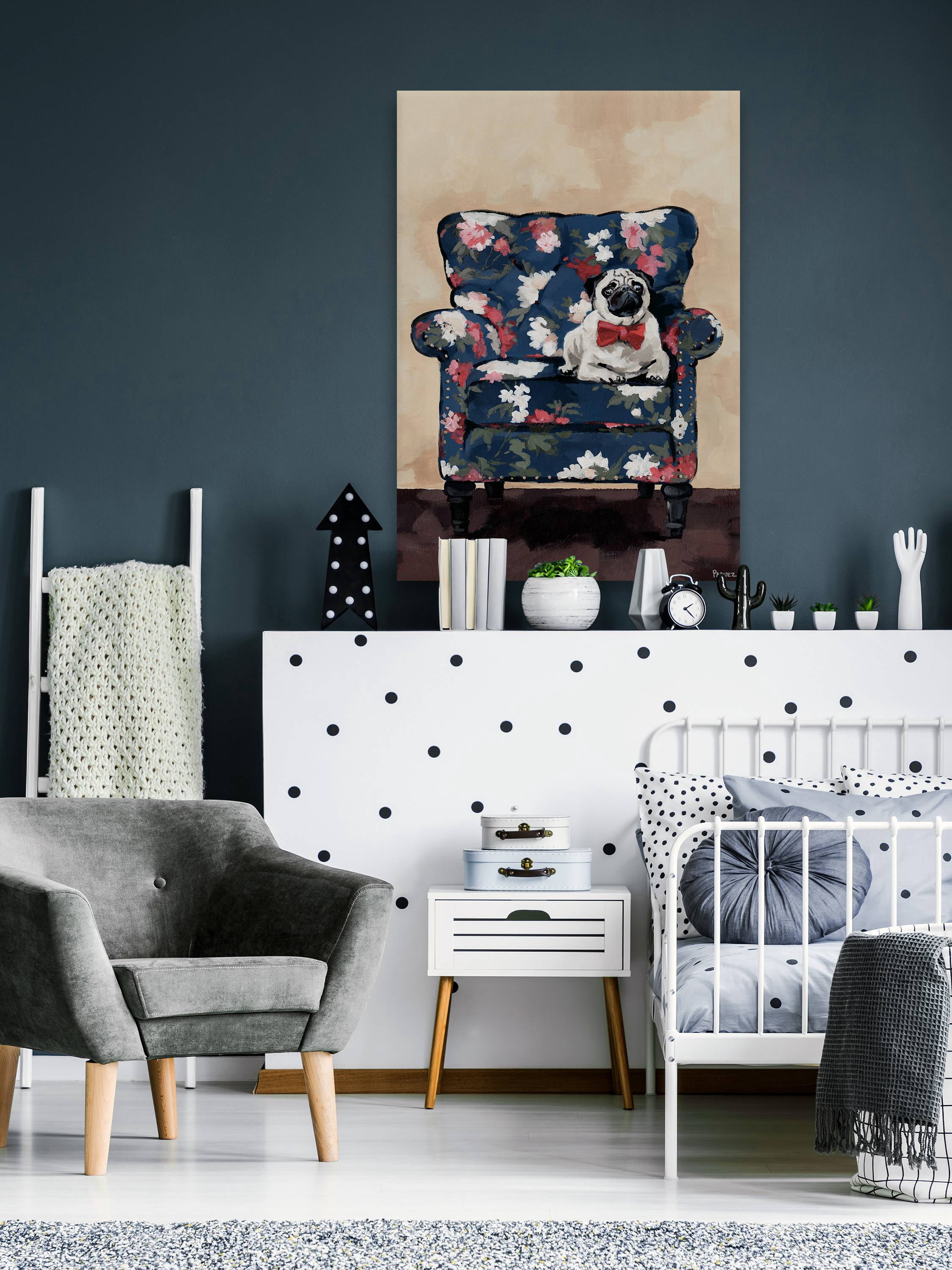 Parvez Taj Sitting Pretty Canvas Wall Art