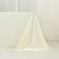 thumbnail image 2 of Efavormart Scuba Rectangular Tablecloth 90"x156" Ivory with Rounded Corners – Wrinkle Free, Stain Resistant, Seamless Table Cover, 2 of 4