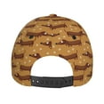 thumbnail image 6 of Daiia Dachshund Dog Puppy print Baseball Cap Men Women Golf Dad Hat Adjustable Original Classic Low Profile Hat Unconstructed Plain Cap, 6 of 9