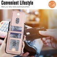 thumbnail image 4 of Allytechgroup 2 in 1 Wallet Case for Apple iPhone 12 Pro Max, Magnetic Cards Holder Detachable Cover Compatible with Magsafe Protective for Women Men, Rosegold, 4 of 7