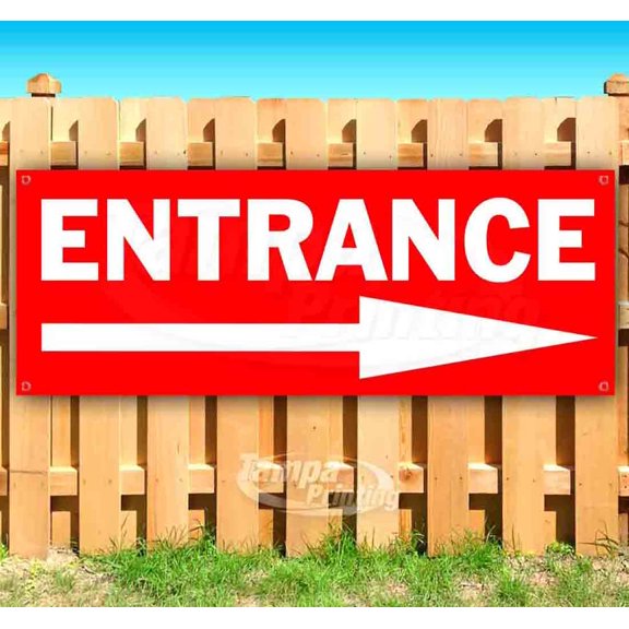 Entrance 13 oz Vinyl Banner With Metal Grommets