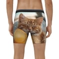 thumbnail image 4 of Disketp Relaxing Cat With Orange Juice Men's Boxer Briefs Men’s Underwear Boxer Briefs for Men, 4 of 7