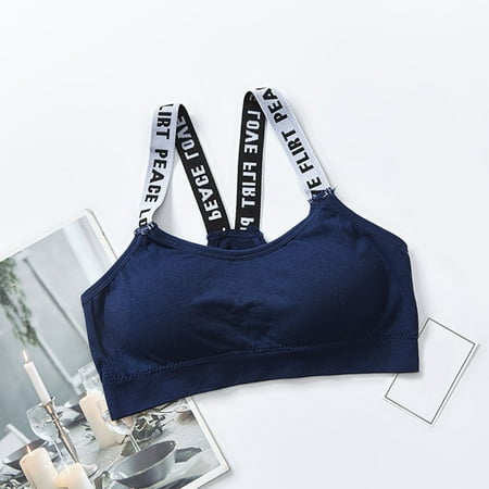 MITCOWBOYS Tank Tops for Women 2024  Women Sexy Sports Bra Tops for Gym Top Fitness Yoga Female Pad Sportswear Vest Tank Tops Sport Push Up Bralette  Shirts for Women  Pink Shirt  Navy