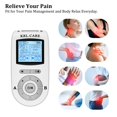 thumbnail image 5 of KRL.CARE Unidad TENS EMS de doble canal con 40 intensidades para alivio gradual del dolor, estimulador muscular de 24 modos, masajeador electrónico de pulso con 8 almohadillas y bolsa de almacenamient, 5 of 5