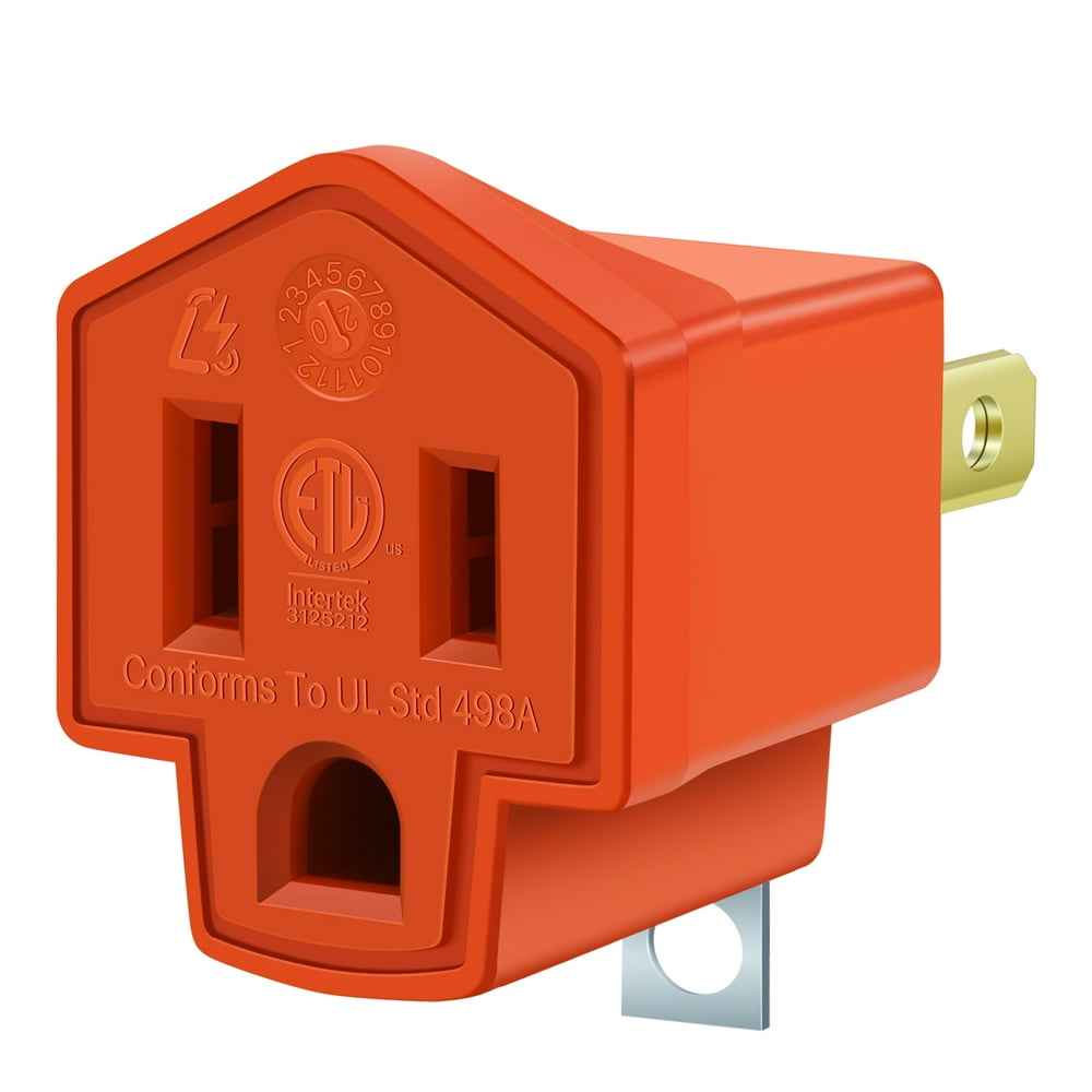 ETL Listed 3 Prong to 2 Prong Outlet Adapter, Polarized Ground Plug Adapter Two to Three Pin ETL Listed 3 Prong to 2 Prong Outlet Adapter, Polarized Ground Plug Adapter Two to Three Pin