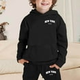 thumbnail image 5 of CONZONE Unisex Boys Girls Sweatsuit Sets Long Sleeve Casual Graphic Print Hoodie Sweatpants 2Pcs Sports Outfit Sets Soft Cozy Fall Winter Clothing Set, 5 of 6