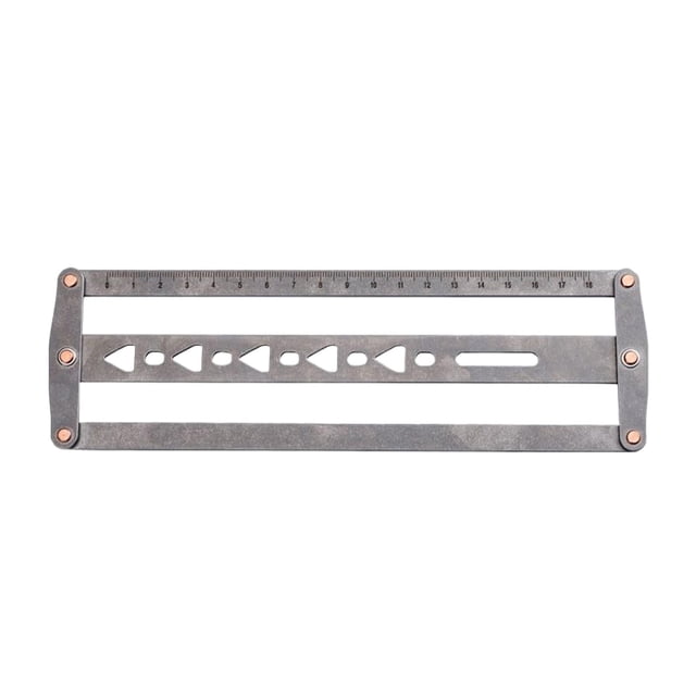 Leather Belt Auxiliary Positioning Punch Ruler Heavy Duty Portable Leather Craft A