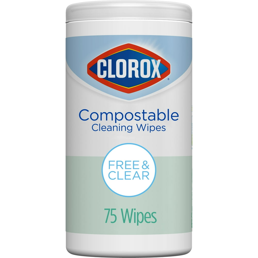 Clorox Compostable Cleaning Wipes All Purpose Wipes Unscented, Free