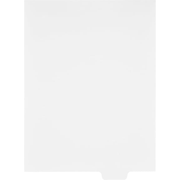 Exhibitindexes® Blank Bottom Tabs, All Position 4 of 5 Positions