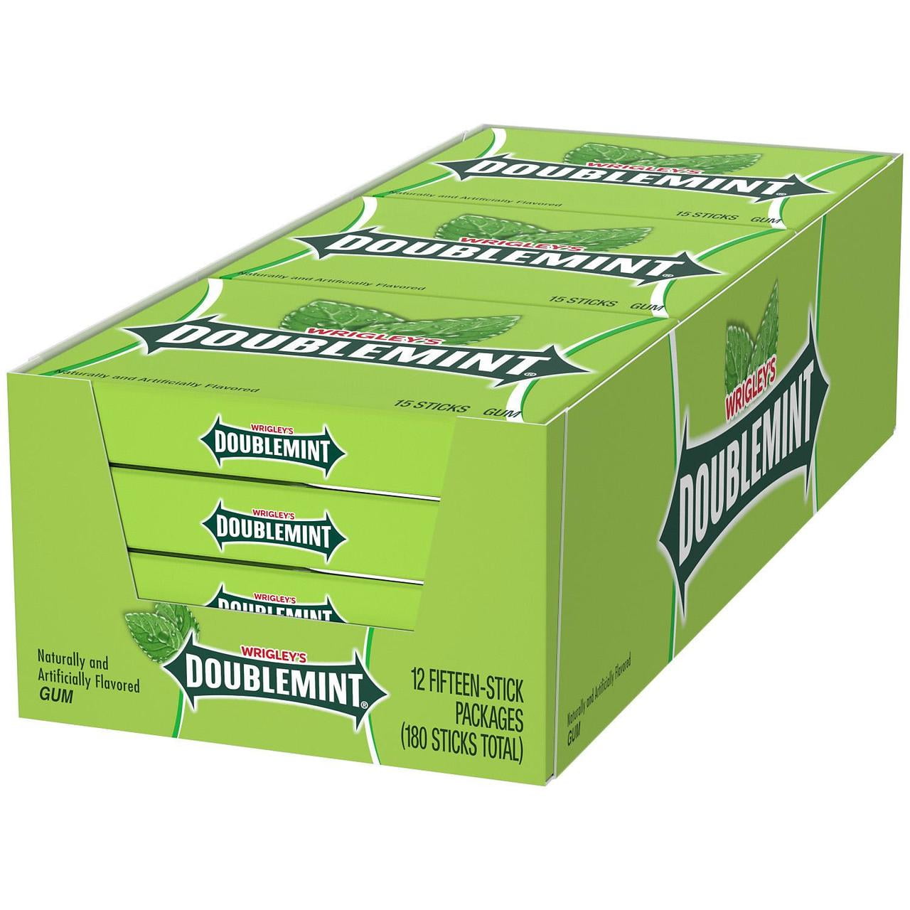 Wrigley's Doublemint Chewing Gum (15 ct., 12 pk.) Pack of 2
