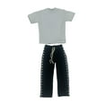 thumbnail image 3 of Colcolo 1/6 Male Short Sleeve Long Pants Costume for 12 inch Doll Model Figures and black, 3 of 8