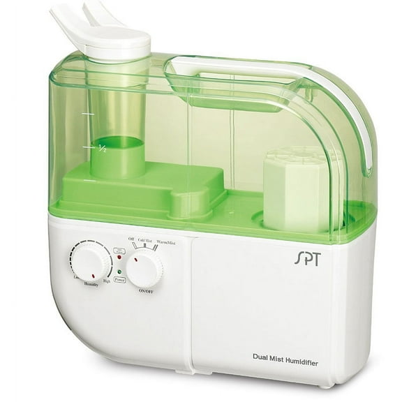 Dual-Mist Ultrasonic Humidifier (Warm/Cool) - Green
