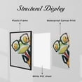 thumbnail image 5 of WFSposter Frog Painting Funny Animal with Glasses Canvas Art Framed Frog Picture Wall Decor for Bedroom Bathroom Gentleman Frog Poster, 5 of 7