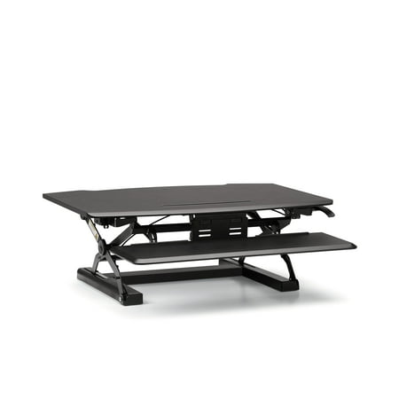 Hon Initiate Office - HON Coordinate Series Desktop Riser with Keyboard Tray, Black (BSXRISERBLK)