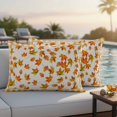 thumbnail image 5 of Thanksgiving Fallen Pillow Covers 2 Pack Maple Leaf Vintage Linen Orange Plaid Pillowcase Waterproof Outdoor Throw Pillow Cover for Patio Balcony Rectangular Cushion 20”x12”, 5 of 9