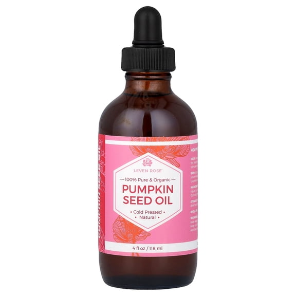 Leven Rose 100% Pure & Organic Pumpkin Seed Oil, 4 fl oz (118 ml)