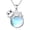 Hippo, variant on Animal Moonstone Necklaces 925 Sterling Silver Fox Dolphin axolotl Teddy Bear Hippo Raccoon Necklace for Women Animal Jewelry Gifts for Mom Daughter Wife Sister