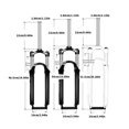 thumbnail image 5 of Shoulder Locking Bike Fork Aluminum Alloys Bike Fork Air Damping Front Fork, 5 of 17