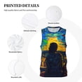 thumbnail image 3 of Sikiie Abstract Starry Sky Basketball Jersey Reversible Men's Mesh Athletic Sports Shirts Training Practice S-4XL4X-Large, 3 of 6