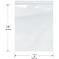 thumbnail image 2 of Plymor 12" x 15" (Case of 250), 6 Mil Industrial Duty Zipper Reclosable Plastic Bags, 2 of 2