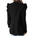 thumbnail image 5 of Vikakiooze Women Solid Long Sleeve Office Coat Cardigans Suit Long Jacket Tops, 5 of 6