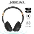 thumbnail image 6 of Wireless Bluetooth Headphones HiFi 9D Bass Stereo Headsets with Mic Portable Sports Earphones Helmet Foldable Big Headset (black), 6 of 7