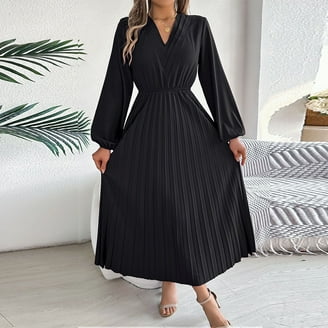 Unique Bargains Women's Sheath 3/4 Sleeves Stand Collar A-Line