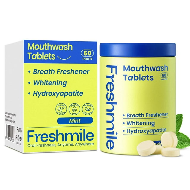 Enjuagues bucales Freshmile Travel para fumadores 60 comprimidos