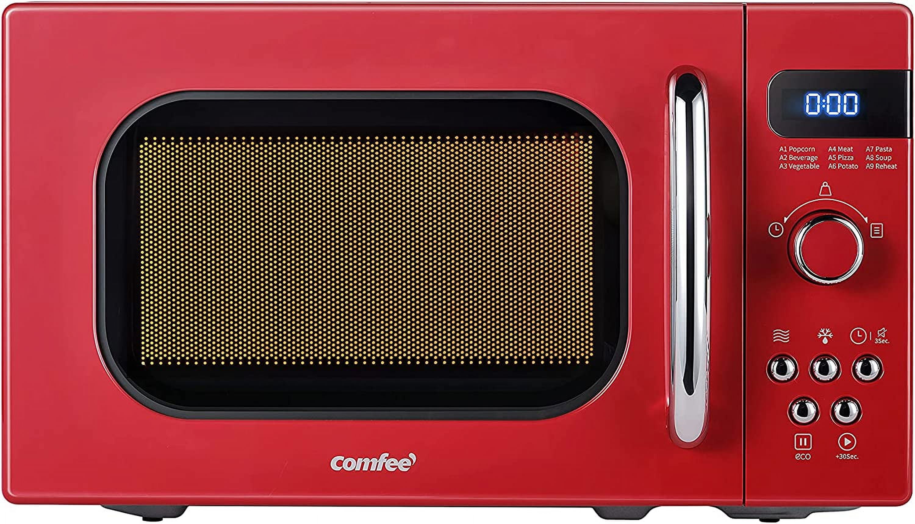 COMFEE' 0.7 cu ft Countertop Microwave Ovens in Red