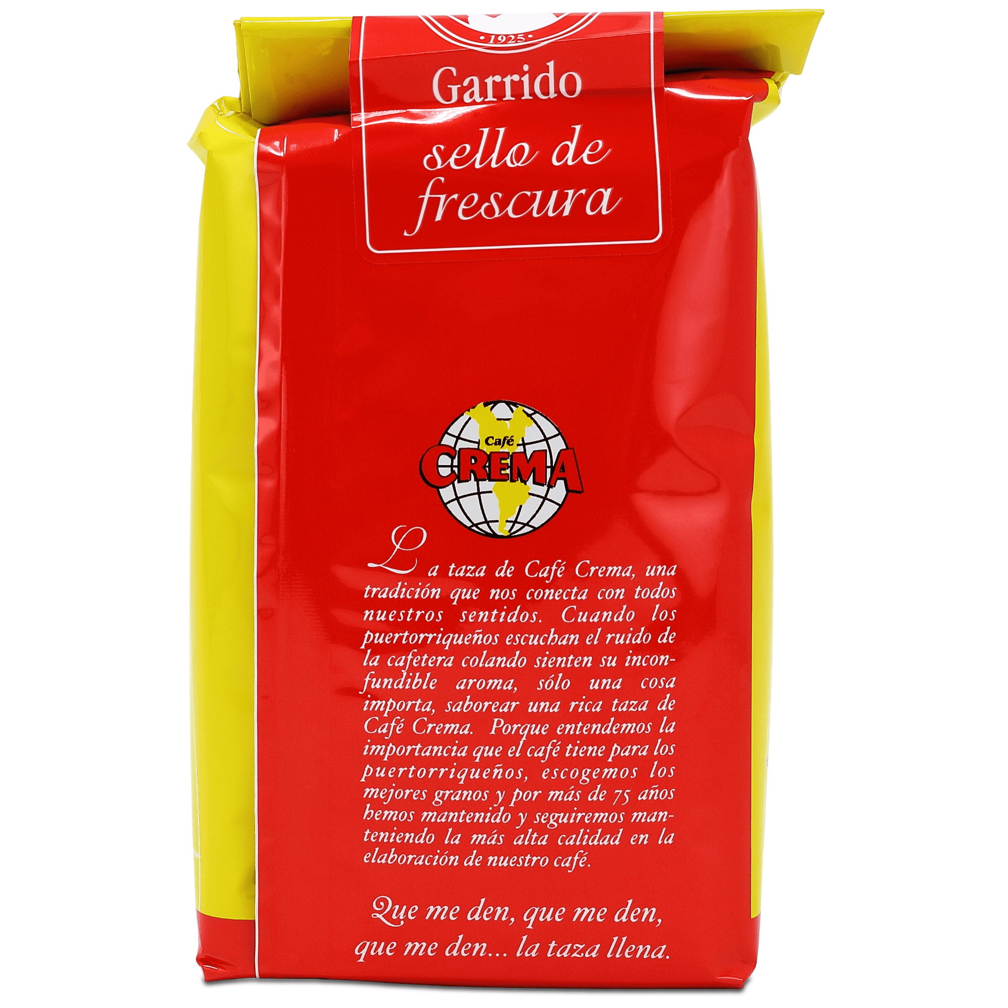 Cafe Crema Ground Coffee from Puerto Rico, Medium Roast, 8 ounce bag (Pack of 4)
