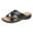 Black, variant on asdoklhq Slippers for Women Summer,New Car Line Thick Bottom Cross Wedge Heel Half Slippers