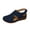 Blue, variant on Blue Women'S Slip On Casual Wedge Shoes Featuring Gentle Heel Lift Breathable Upper Material For Summer