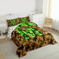 thumbnail image 3 of Manfei Personalized Initial M 3-Piece Full Size Comforter Sets for Children Kids Teens,Building Blocks Bedding Comforter Set,Construction Game Lightweight Bedding Sets,Super Cozy Room Decor, 3 of 8