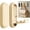 Gold, variant on Djiypn Foldable Coat Hooks, Invisible Folding Retractable Wall Hooks, 1Pack Retractable Hook, Foldable Wall Hooks for Hanging Coats, Scarves, Hats, Bathrobes, Keys, Bags (Silver)