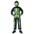 thumbnail image 3 of GYRATEDREAM Kids Skeleton Costume Glow in the Dark Skeletons Boys and Girls Halloween Skeleton Costumes Jumpsuit Pajama for 10-14Y Black, 3 of 7