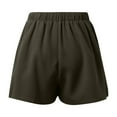 thumbnail image 5 of Riforla Women's Stretchy High Waisted Pleated Wide Leg Shorts with Pockets Shorts for Women GN2 XL, 5 of 5