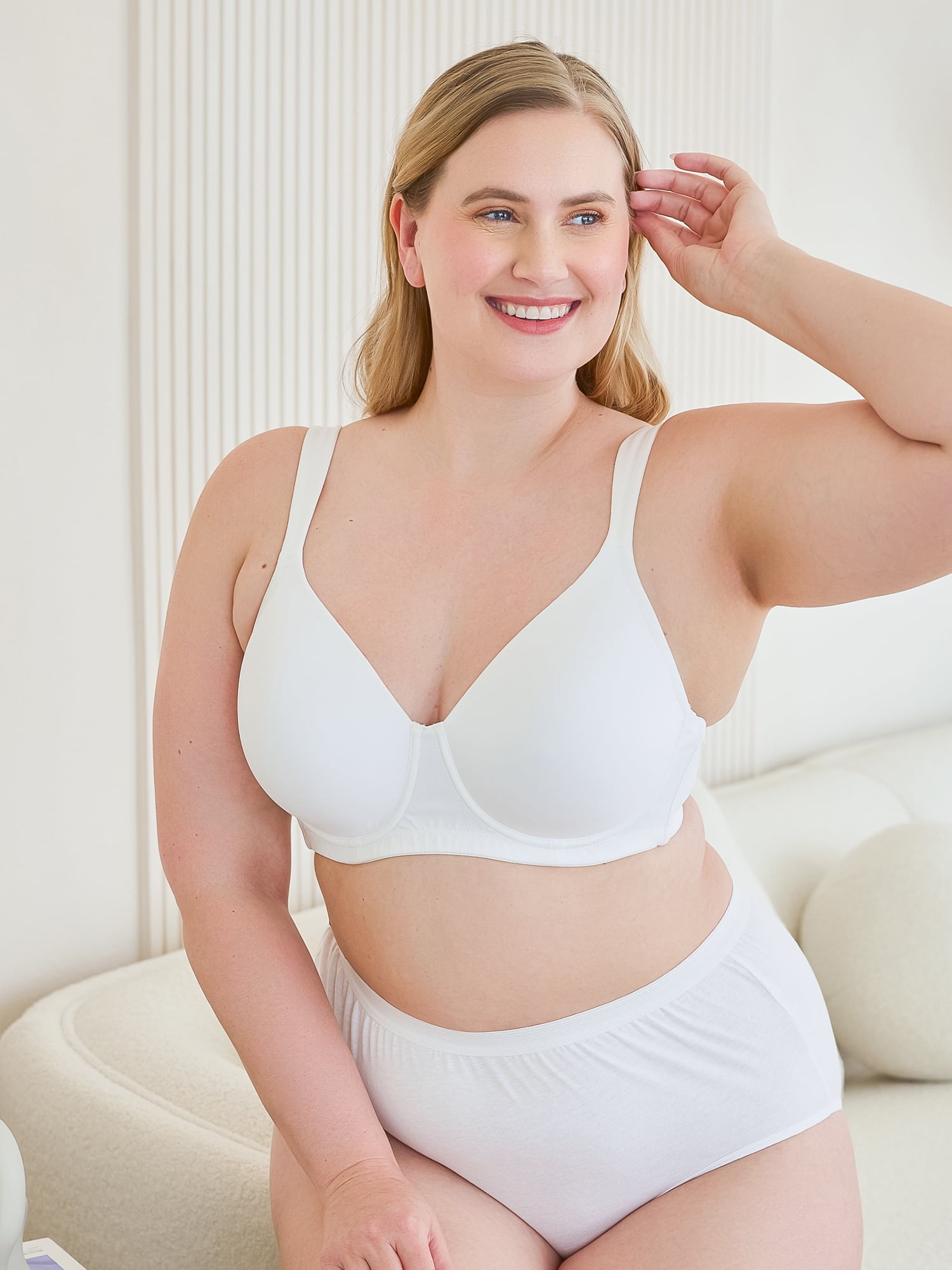 The Brigitte Full Coverage - Padded Wireless T-Shirt Bra