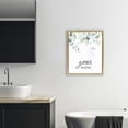 thumbnail image 2 of Your Worries Eucalyptus Gold Framed Floater Canvas Wall Art, design by Lettered and Lined, 2 of 10