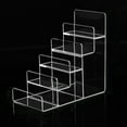 thumbnail image 6 of Clear Acrylic Wallet Display Stand Holder,Handbag Purse Display Stand,Jewelry Display Riser Shelf for Decoration and Organizer 5 Tiers, 6 of 9