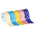 thumbnail image 6 of (2 pack) Offray Ribbon, Natural with White Polka Dot 1 1/2 inch Grosgrain Polyester Ribbon for Sewing, Crafts, and Gifting, 9 feet, 1 Each, 6 of 7