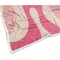 thumbnail image 5 of Pink Throw Blanket, Retro Boho Aesthetic 70S Abstract Blankets and Throws for Couch Sofa, Super Warm Cozy Microfiber Flannel Blanket for Bed Living Room Camping Travel 50x60 Inches, 5 of 5