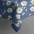 thumbnail image 5 of Floral Square Tablecloth 42x42in(107x107cm) – Waterproof Polyester Printed Table Cover, Wrinkle Resistant & Washable for Kitchen Dining Picnic Party Decor, Thanksgiving,Christmas, Spring,Flower, 5 of 6
